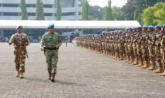 Panglima TNI Menyambut Upacara Kepulangan Satgas Kizi TNI Kontingen Garuda XX-V MONUSCO